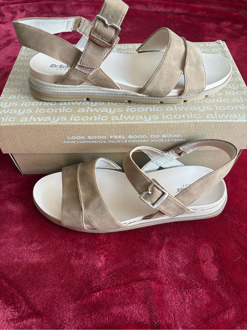 Dr. Scholl's Women's Tan Strappy Comfort Sandal - New In Box! Size 9